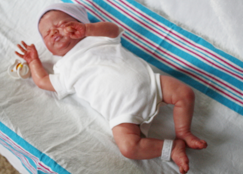 Shows one of my reborn dolls that I made