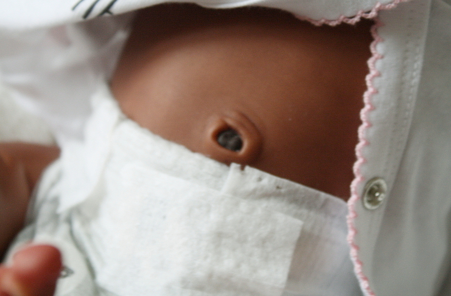 Shows one of my reborn dolls that I made.