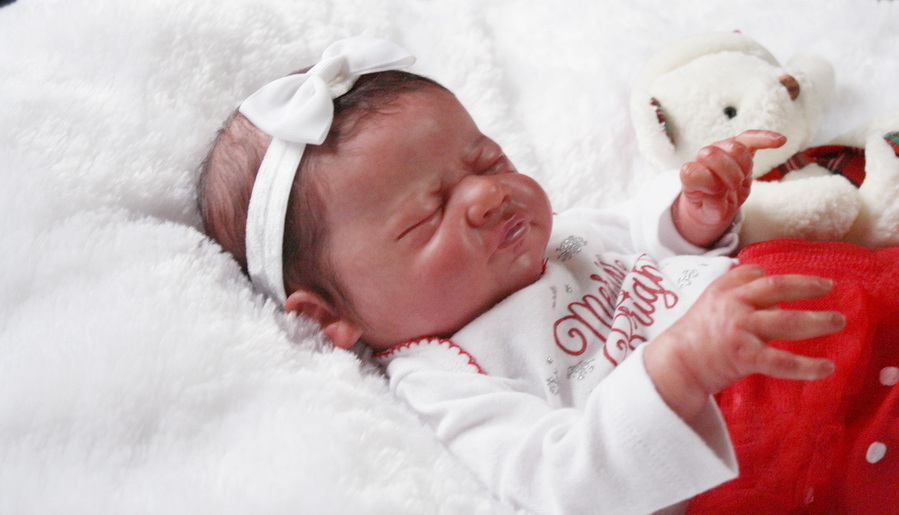 Shows one of my reborn dolls that I made