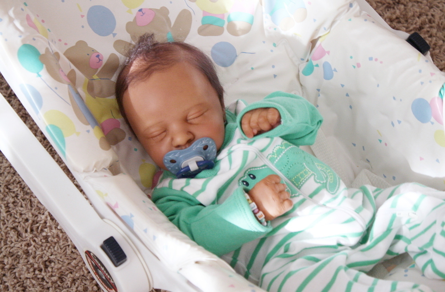 Shows one of my reborn dolls that I made