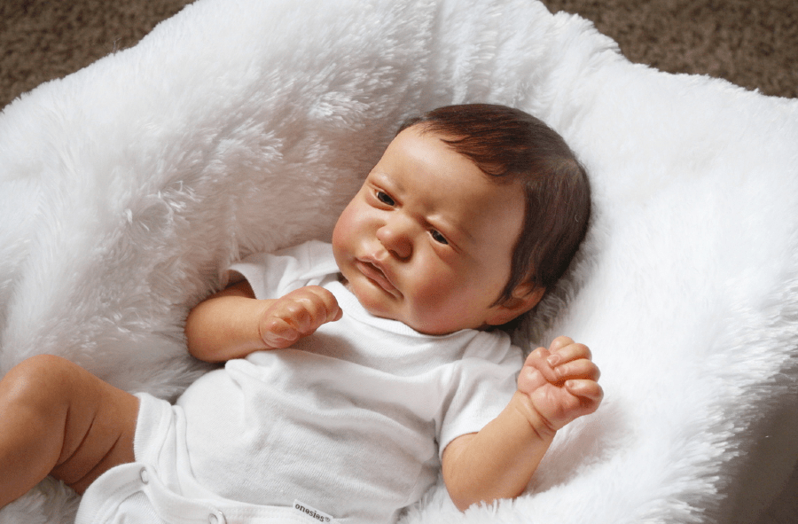 Shows one of my reborn dolls that I made