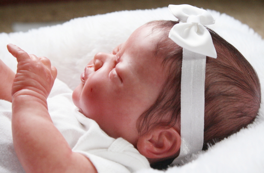 Shows one of my reborn dolls that I made