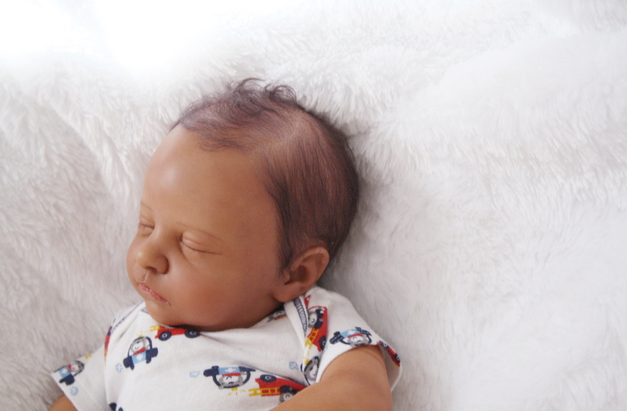 Shows one of my reborn dolls that I made
