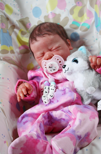 Shows one of my reborn dolls that I made