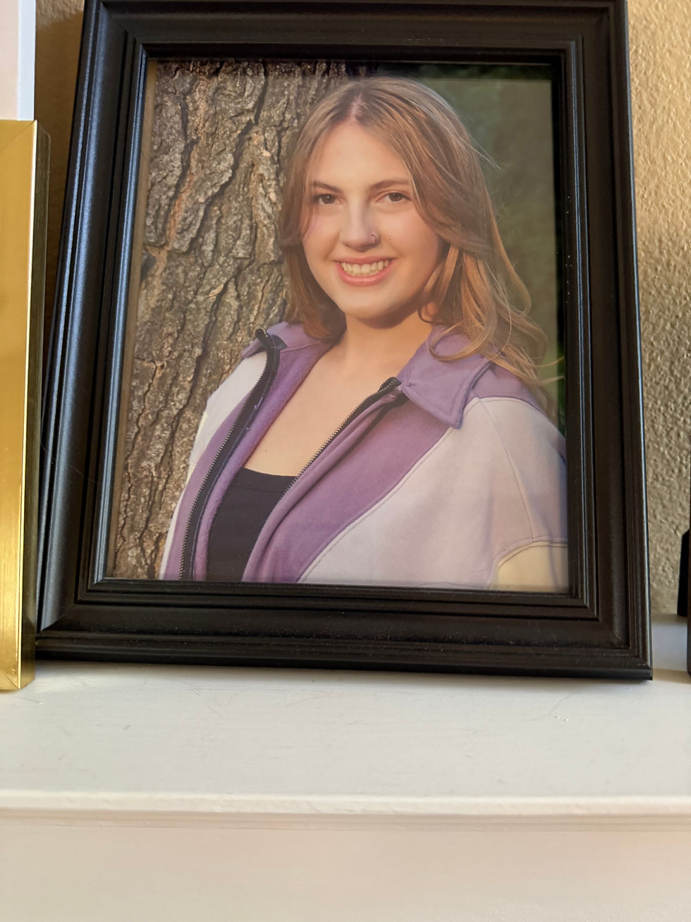 Over the fireplace mantle