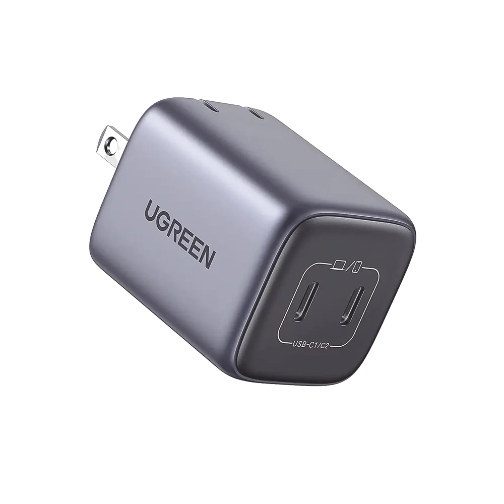 Cargador de 45W serie Nexode Mini | 2 Puertos USB-C de Carga Rápida | Tecnología