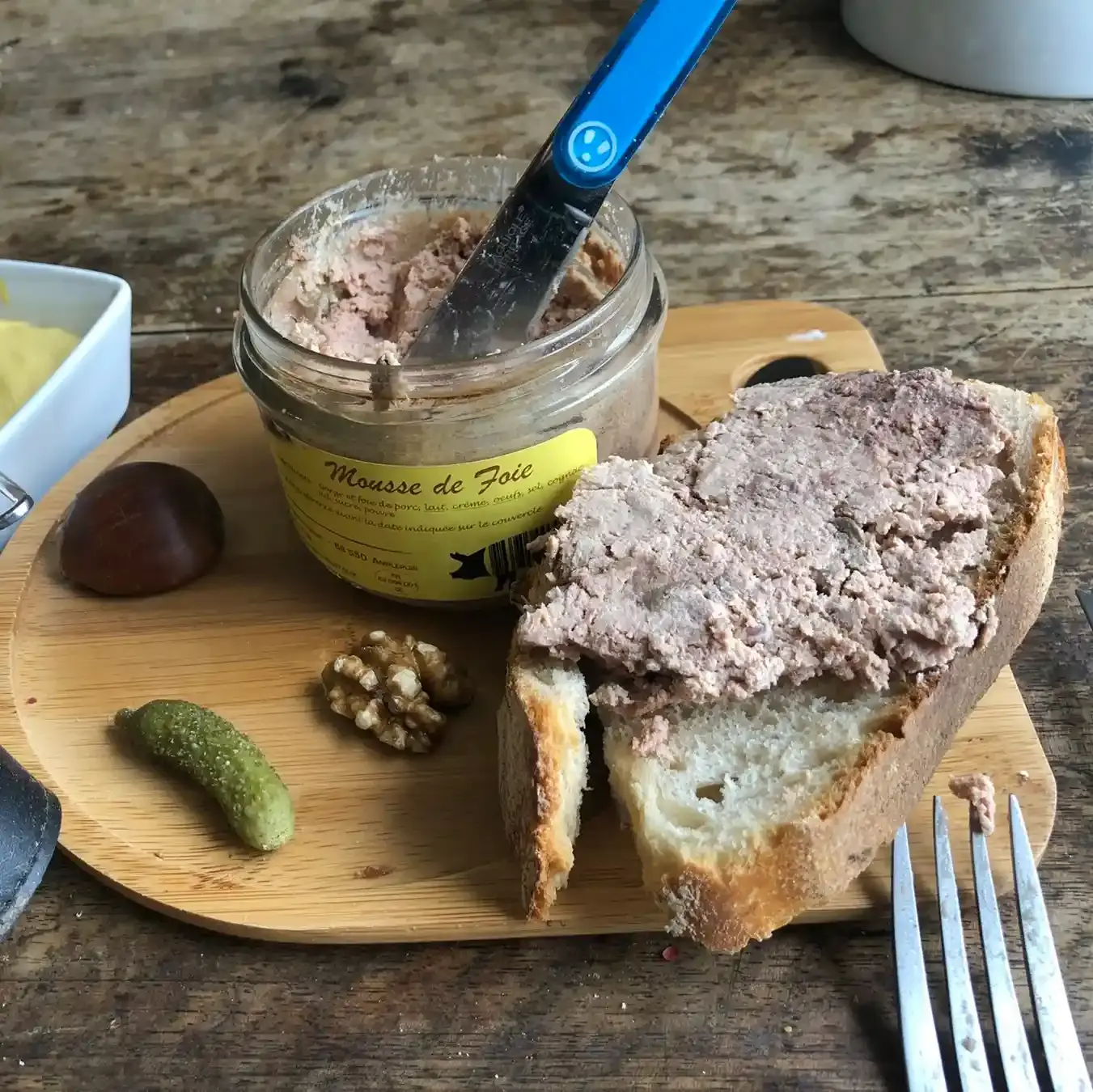 Tartine de mousse de foie