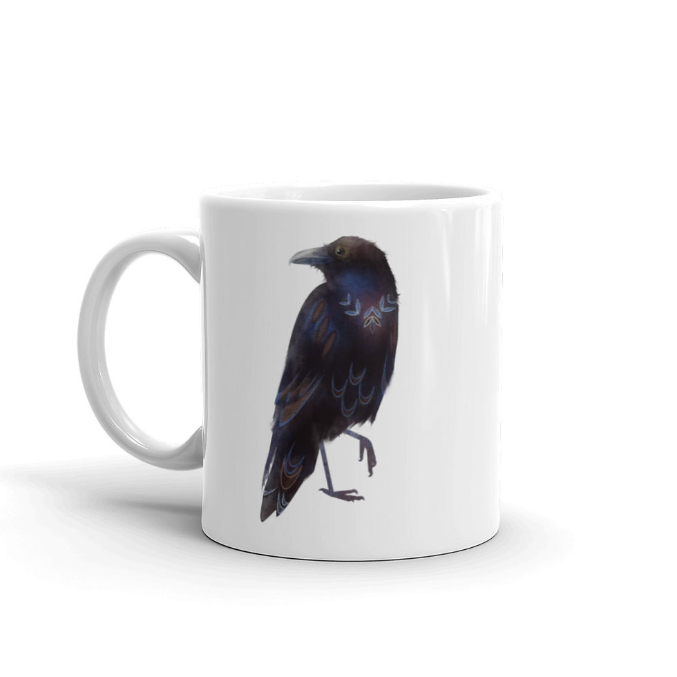 Thumbnail: Raven Coffee Mug, 11 oz