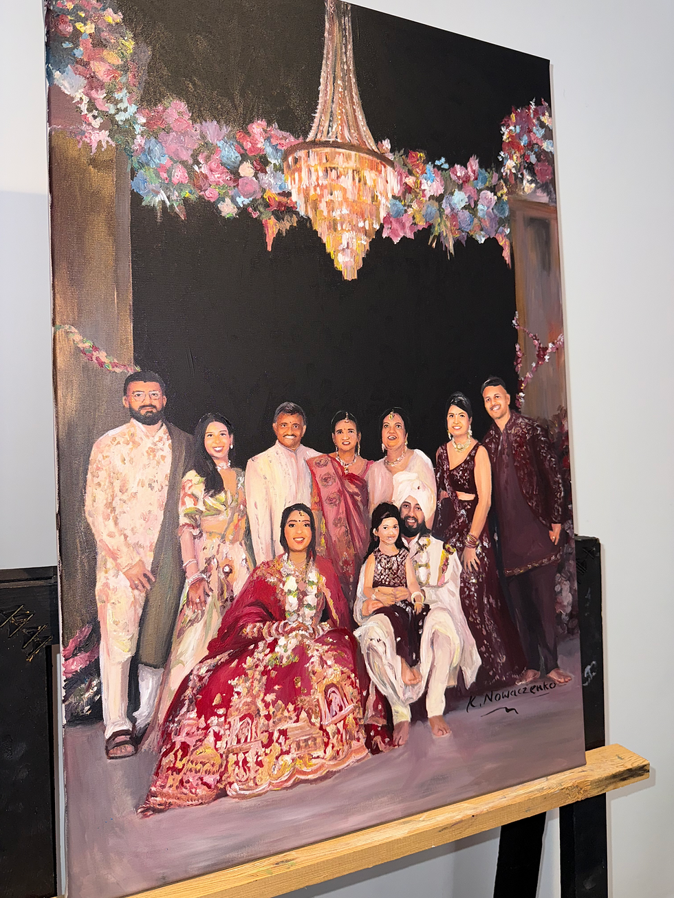 Thumbnail: Painting 60 x 80 cm | 7-8 faces + back