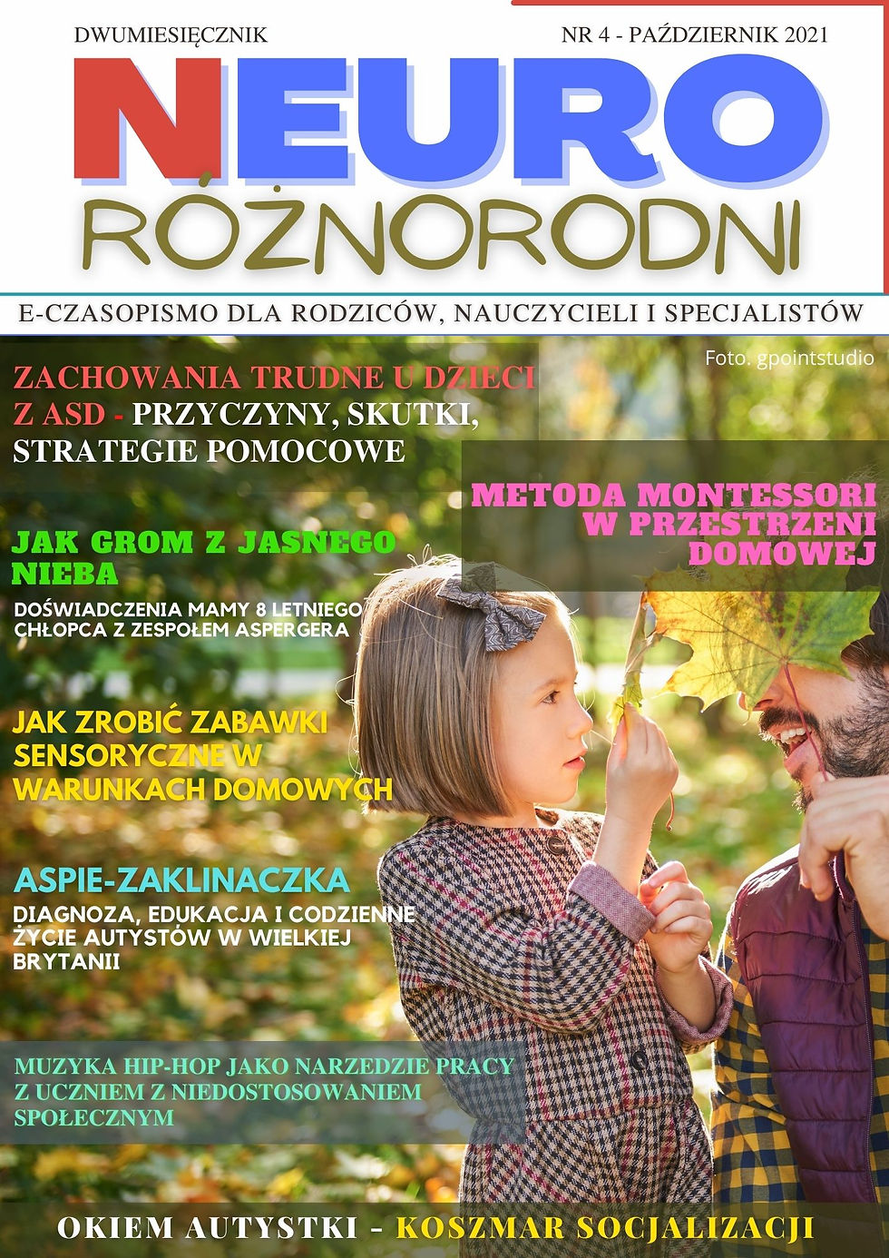 Neuroróżnorodni nr 4 Październik 2021 - do pobrania