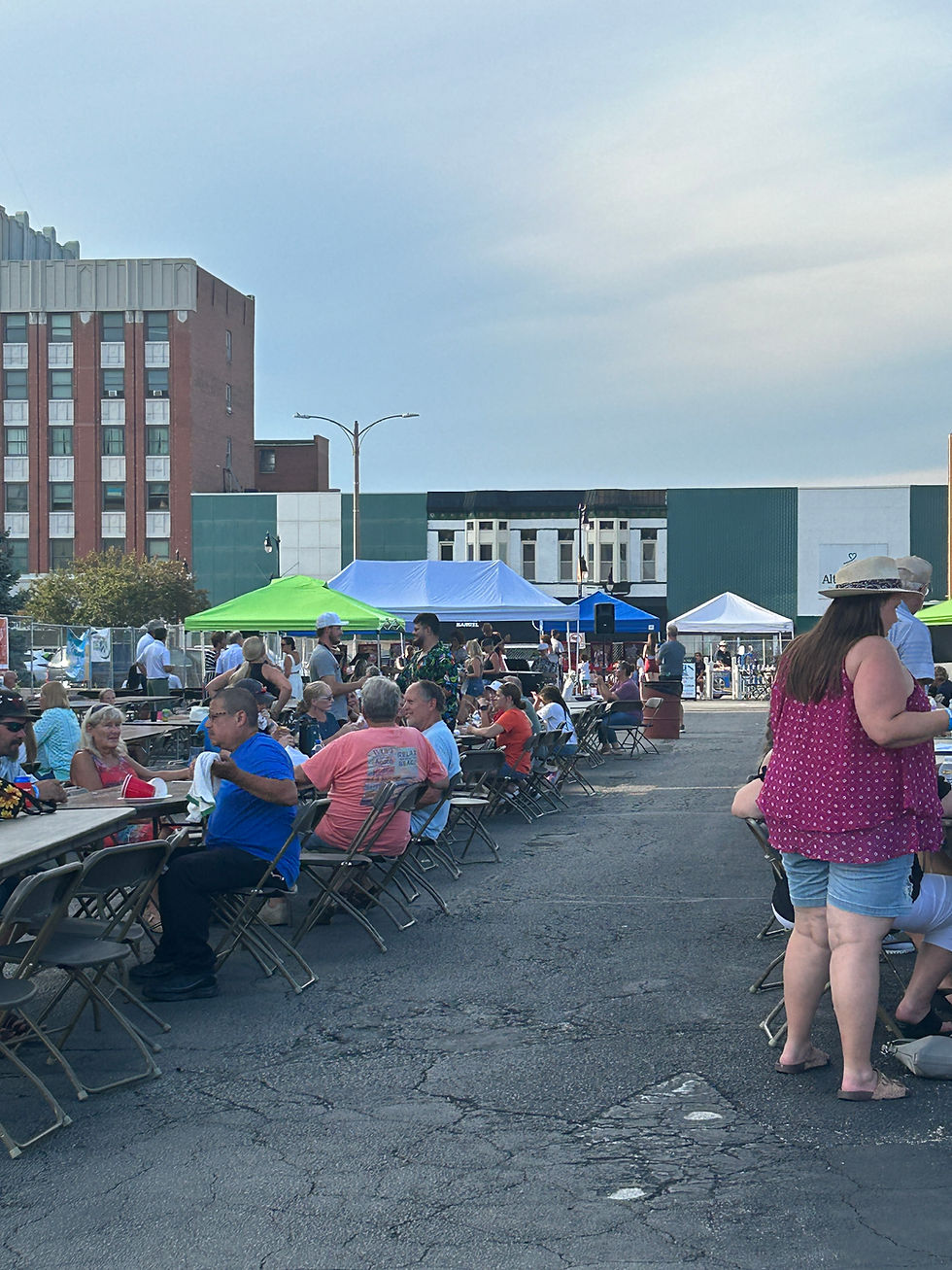 Booths at Taste of Galesburg