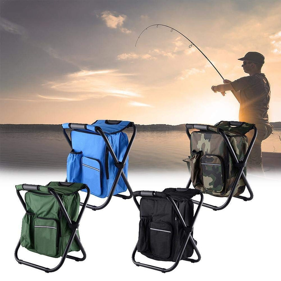 Thumbnail: Black Polyester Zippered Cooler Bag Chair