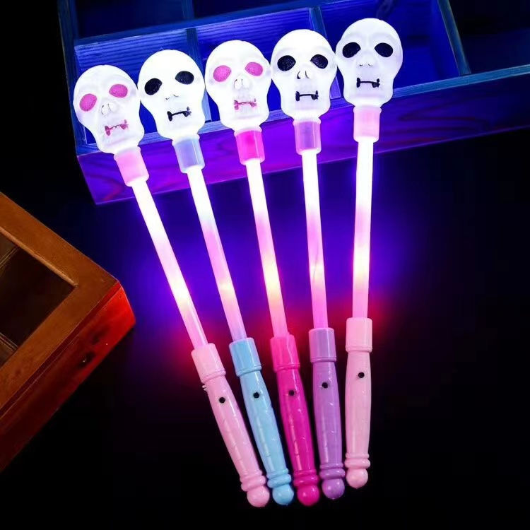 Thumbnail: Halloween Pumpkin Skull Heads Flashing Wands