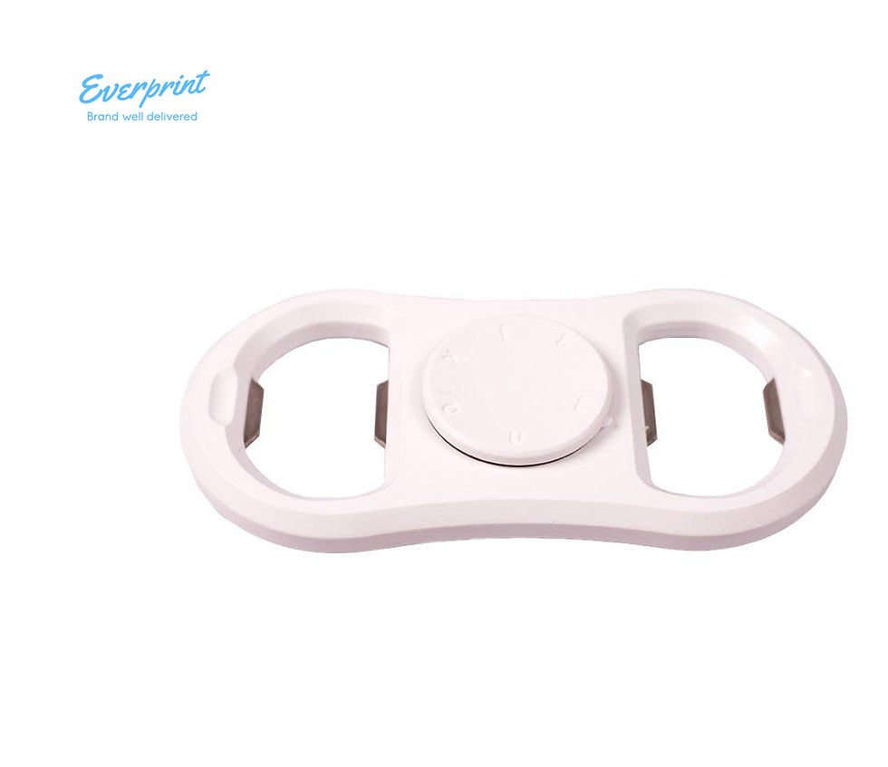 Bottle Opener with Spinner Over Fingers