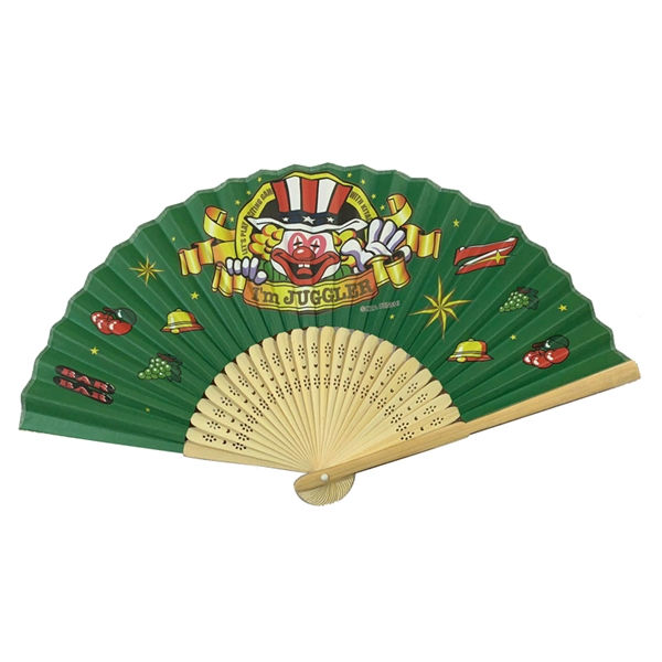 Thumbnail: Bamboo Frame Crafted Folding Paper Fan