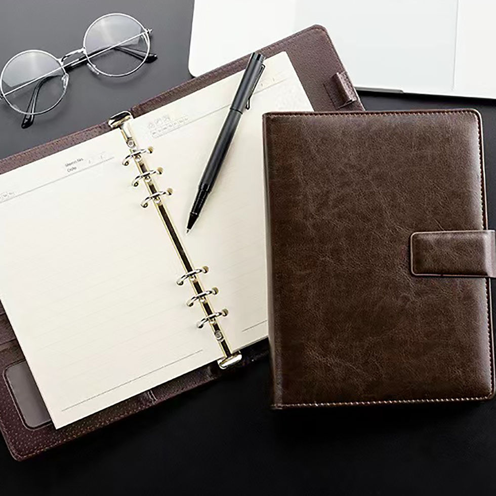 Thumbnail: A5 Leather Padfolio Notebook