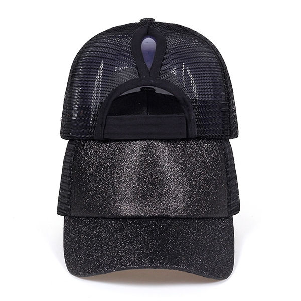 Thumbnail: Glitter Ponytail Mesh Cap