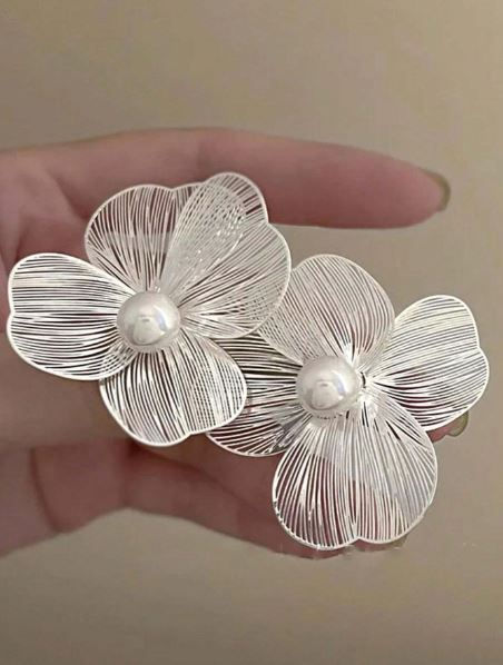 Miniatura: Arete Silver Rose