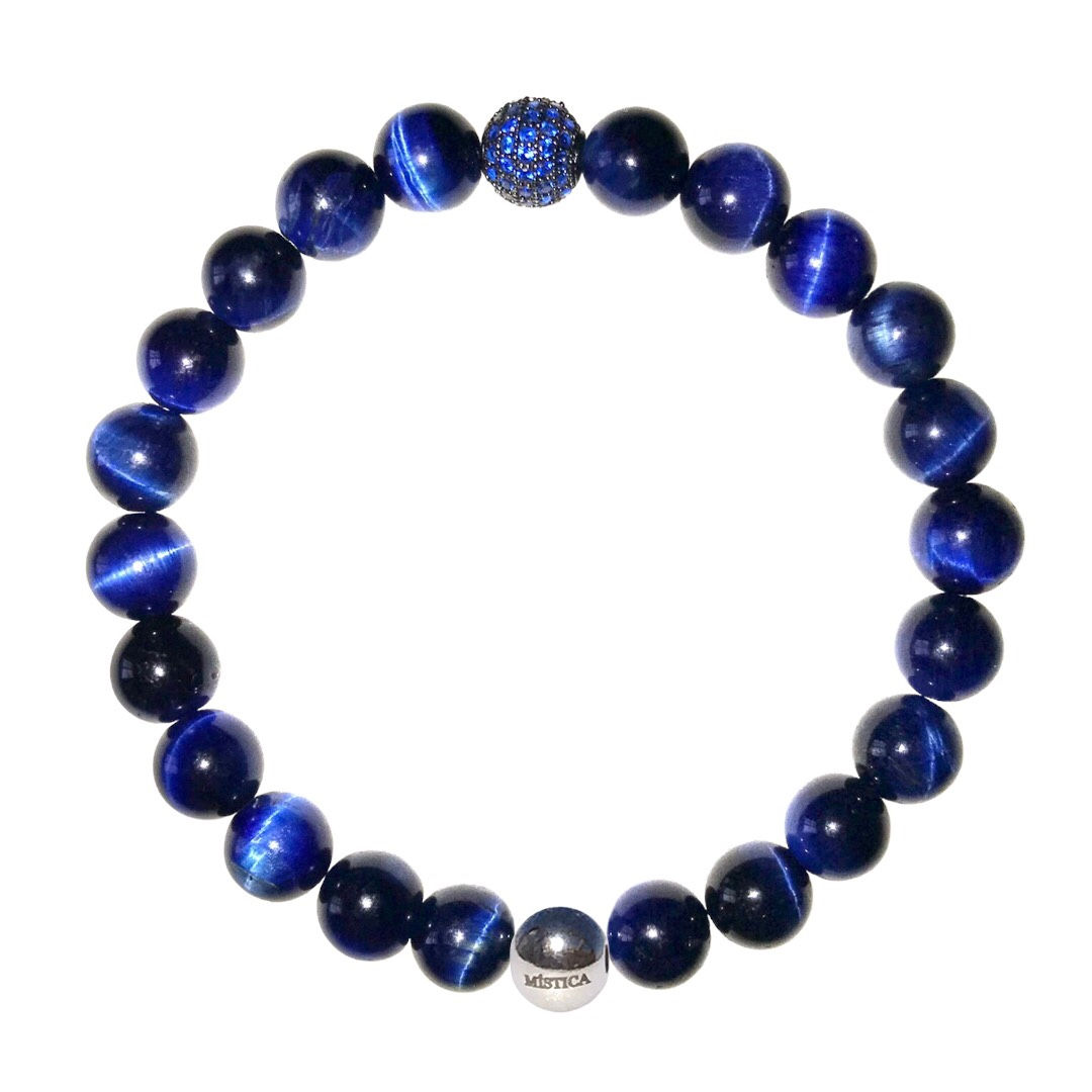 925 silver bracelet - TIGER'S EYE