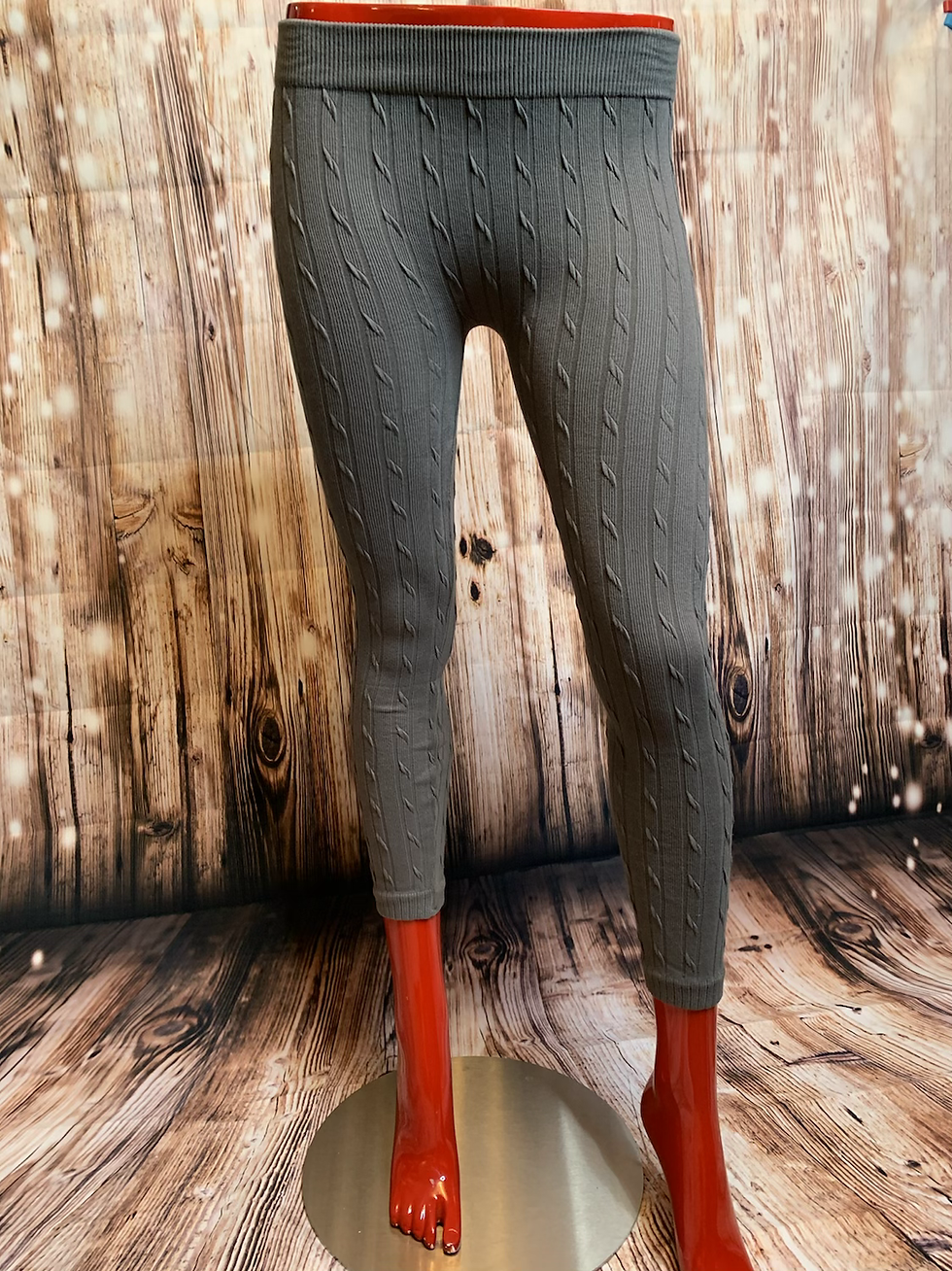 Thumbnail: Cabble knit leggings