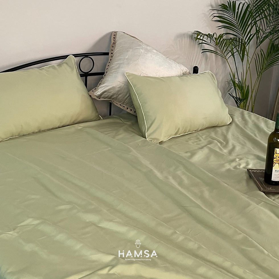 Thumbnail: 500 TC Pure cotton King Size Bedsheet : Sage