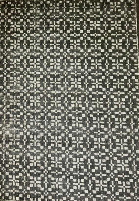 Black and white Viscose Carpet