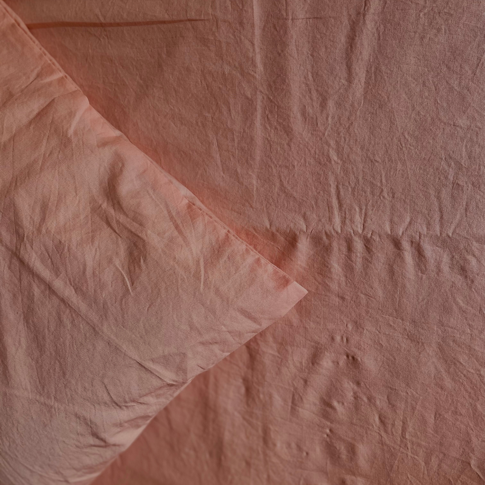 Thumbnail: Washed Cotton Percale Sheet Set : Jaipuri Pink