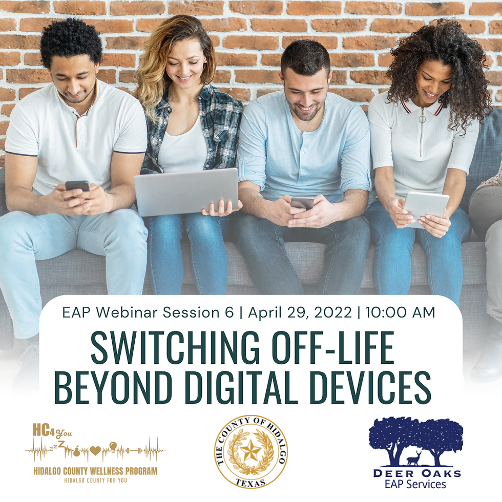 EAP Webinar: Switching off- Life Beyond Digital Devices