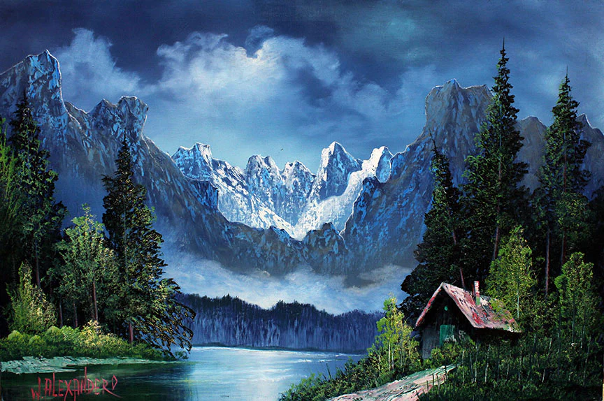 A painting by Bill Alexander