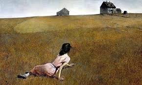 Andrew Wyeth realist painting with subdued color palette and emotional stillness