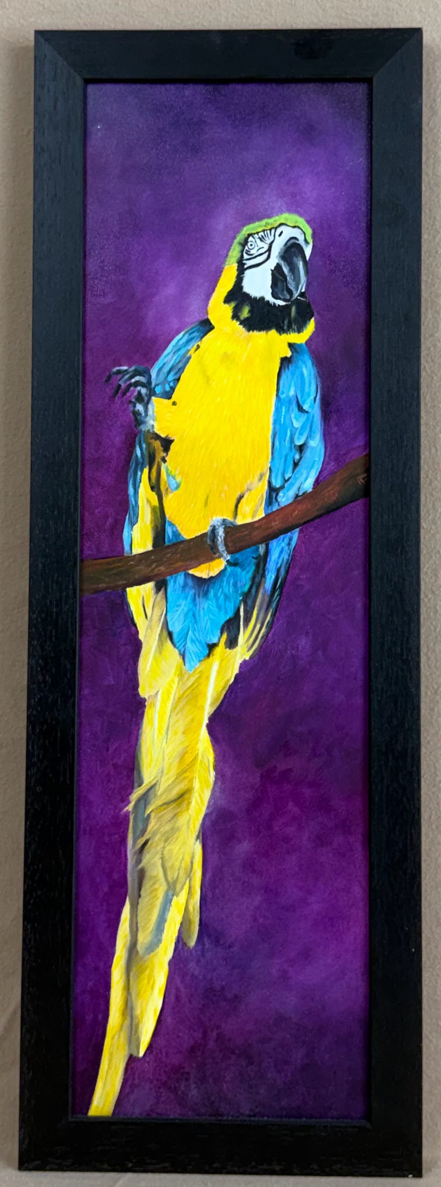 Fine art oil painting by Hope Blakely, The Showman, using transparent glazes for radiant light effects.