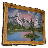 A Steve Ross, Son of Bob Ross Painting