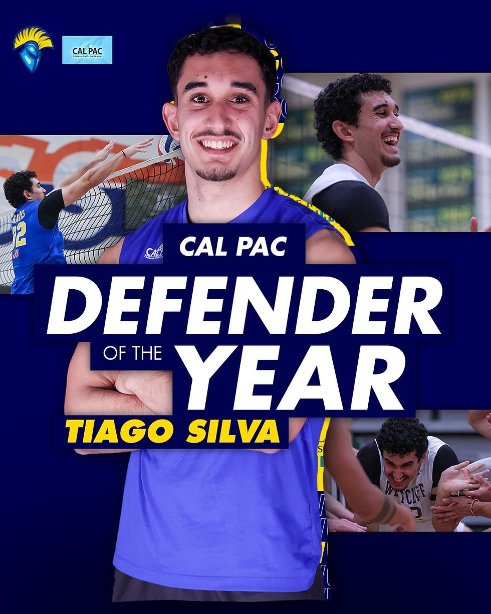 Tiago Silva: Defender of the Year e 1st Team All-Cal Pac