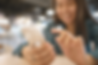Girl using her smartphone