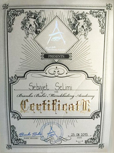 Sertifikat mikroblading