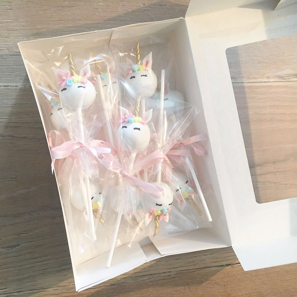 unicorn cake pops birthday