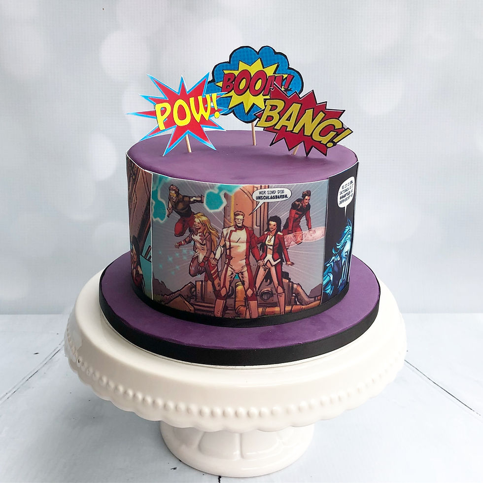 comic cake