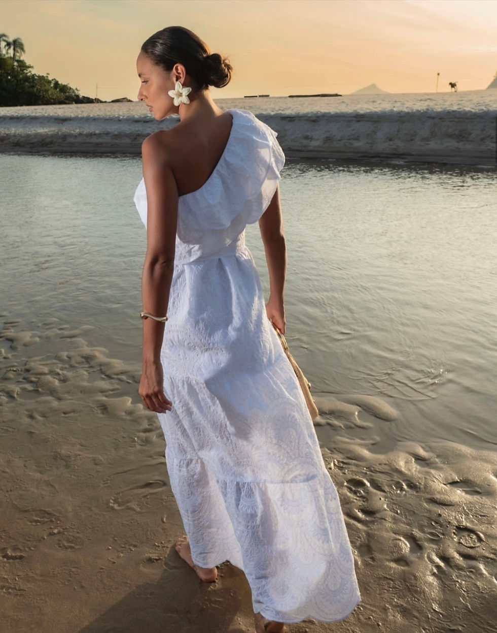 Miniatura: Vestido longo bordado