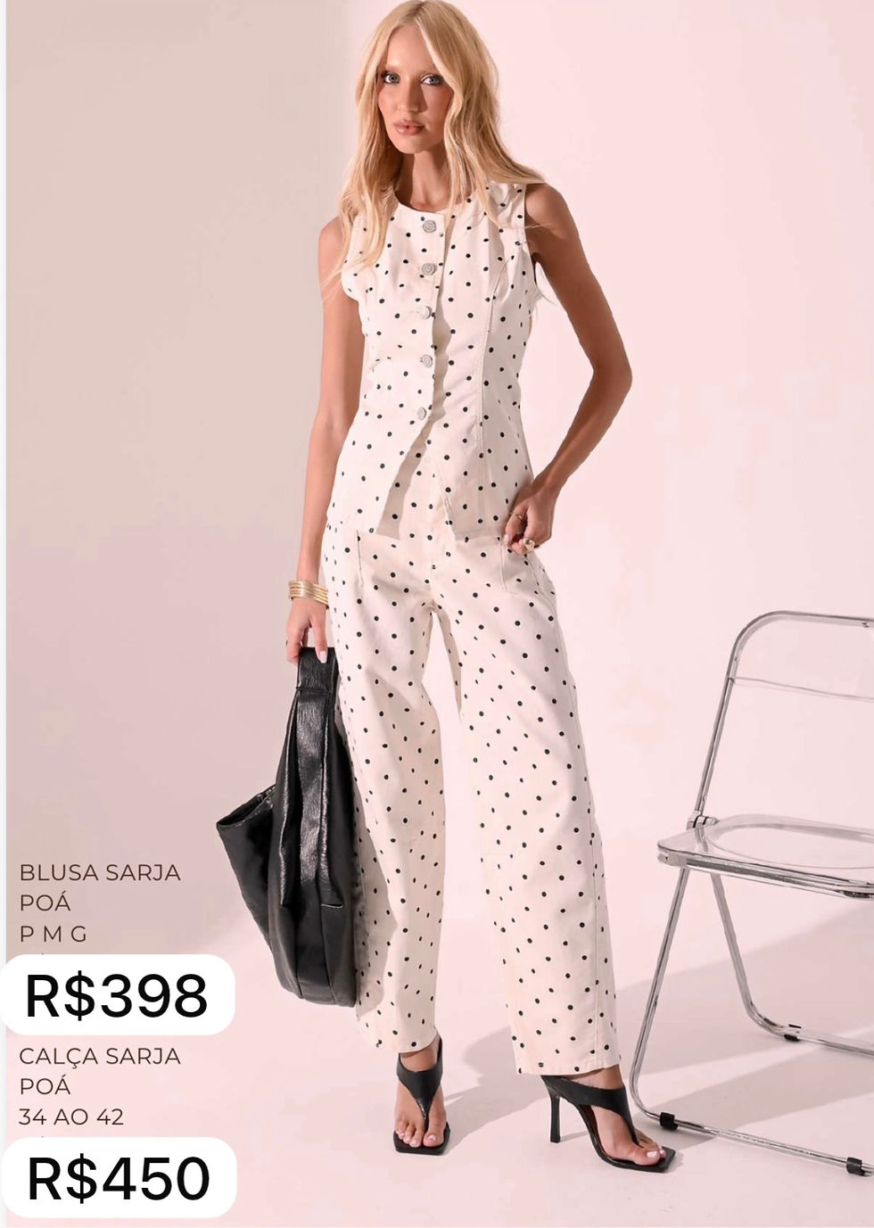 Miniatura: Pre-venda 15.07 Calça sarja Poa