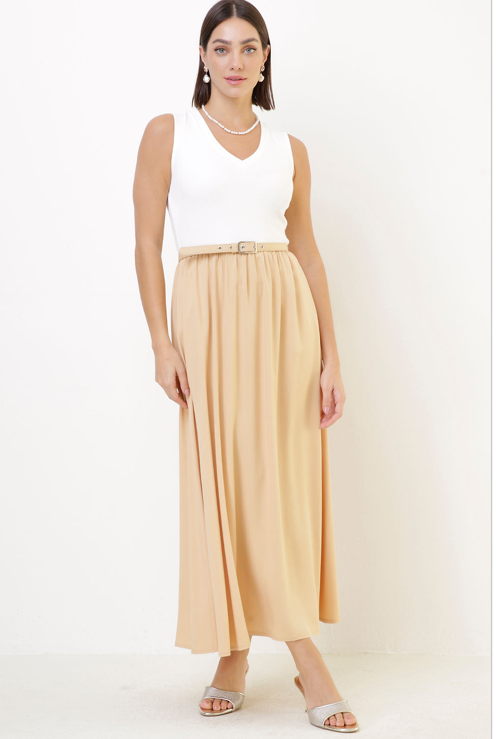 Miniatura: Vestido com cinto Rib