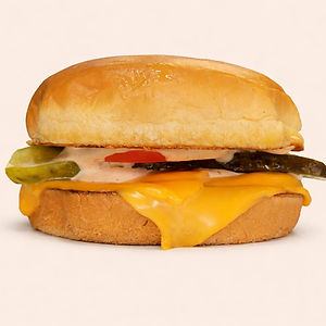 Cheddar cheese, fresh tomato & pickle sandwich on brioche
