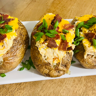 Chicken Bacon Ranch Loaded Potatoes