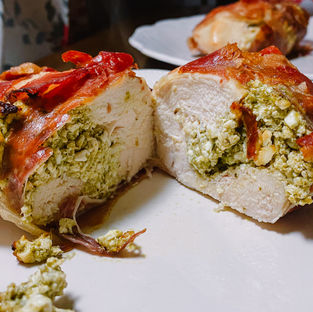 Pesto & Feta Stuffed Chicken Breasts