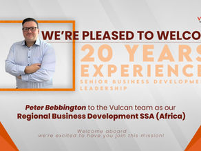 We’re proud to welcome Peter Bebbington to the Vulcan team!