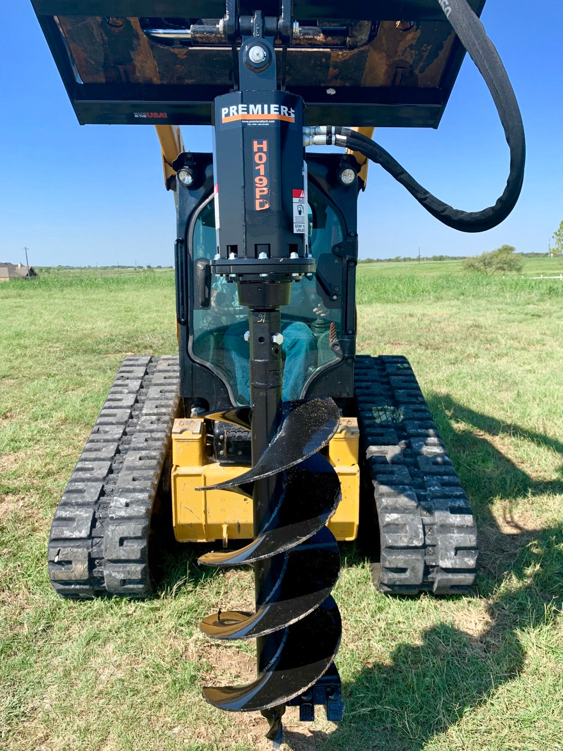 Skid Steer Attachment Auger Hydraulic Drive Unit Premier Heavy Duty HO19