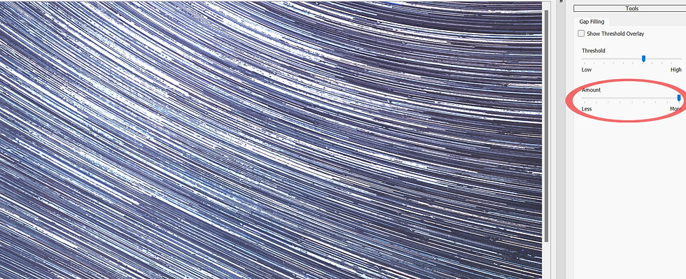 More adjustment for thicker star trails