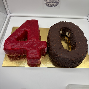 Number Cake 3 chocolats