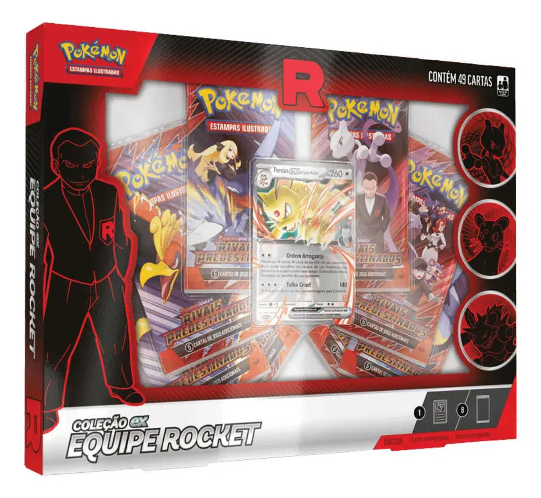 Box Coleção Equipe Rocket Persian Ex