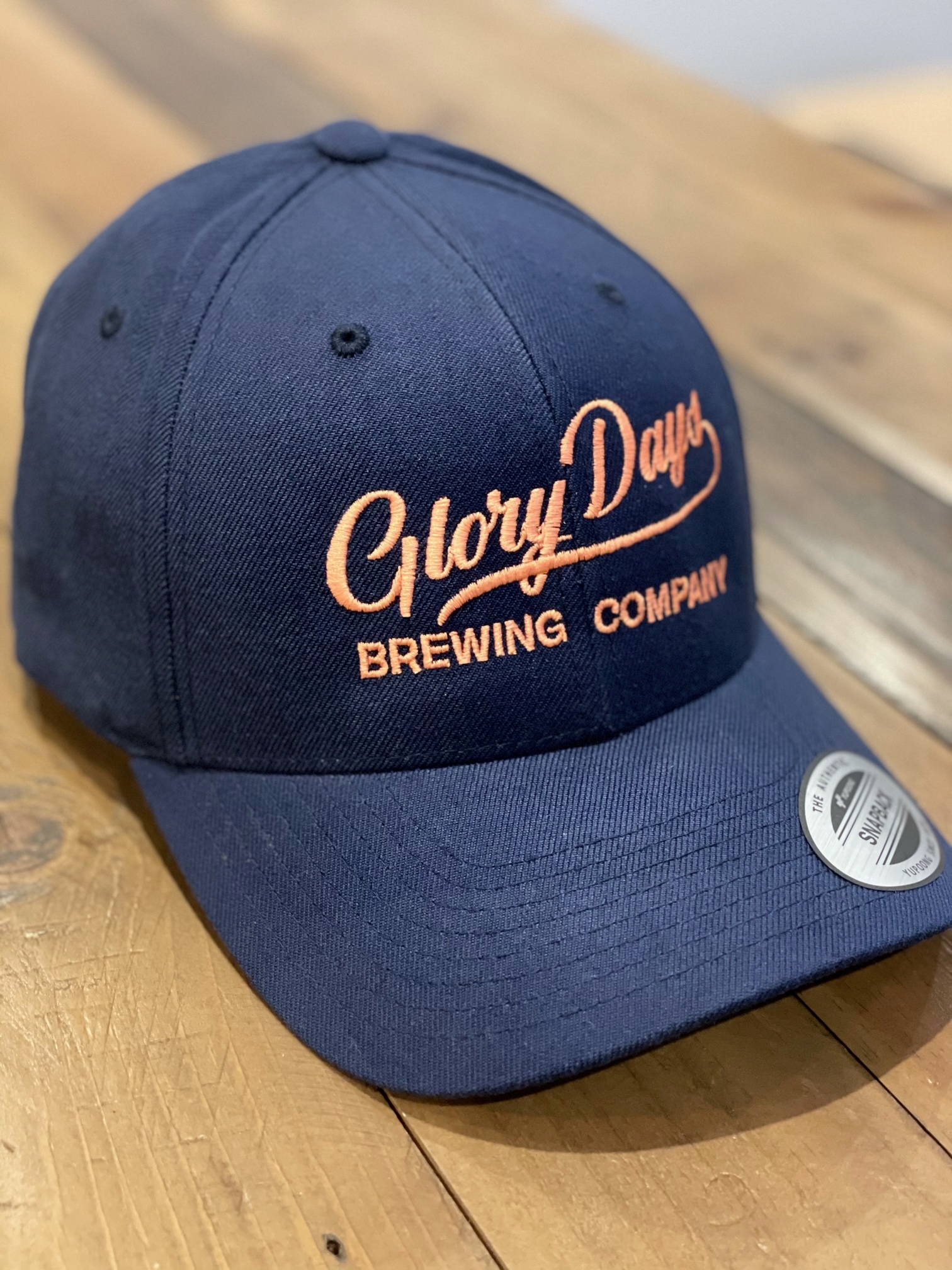 Classic Navy Hat Premium Curved Snapback