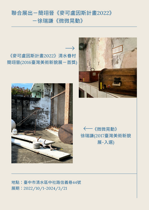 聯合展出－簡翊晉《麥可盧因斯計畫2022》／徐瑞謙《微微晃動》